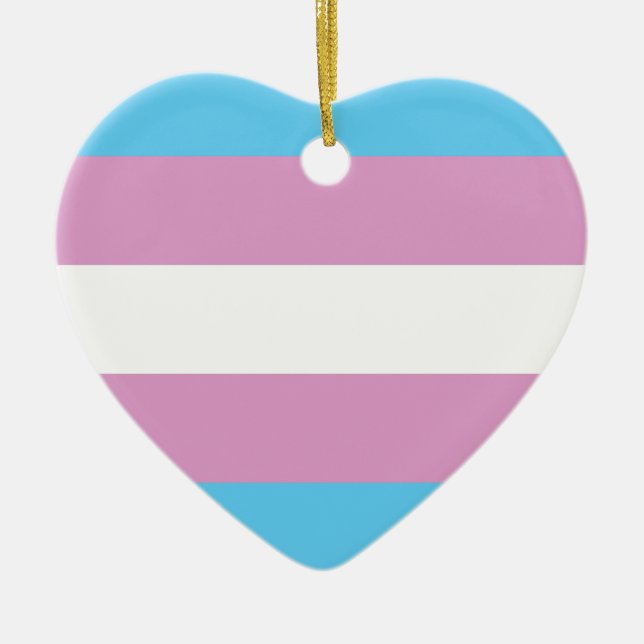 Transexual Pride Ceramic Ornament (Front)