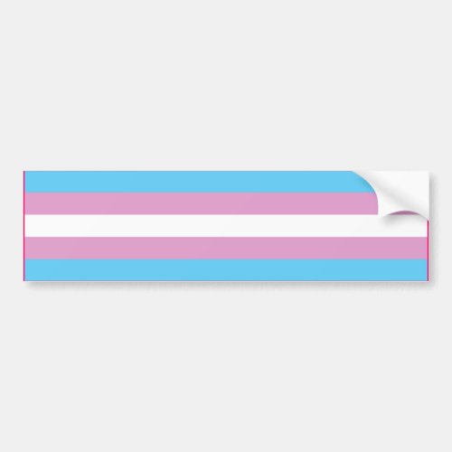 TRANSEXUAL PRIDE FLAG BAR BUMPER STICKER