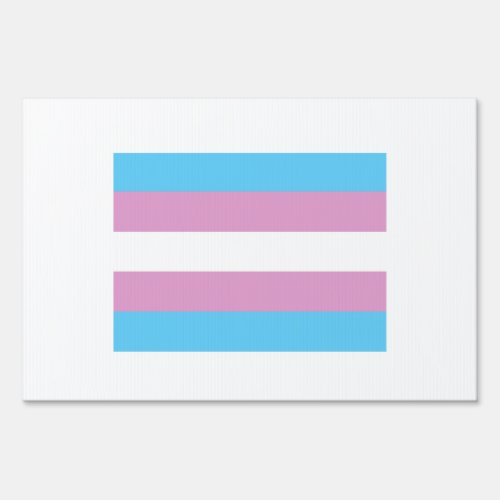 Transexual Pride Flag Yard Sign