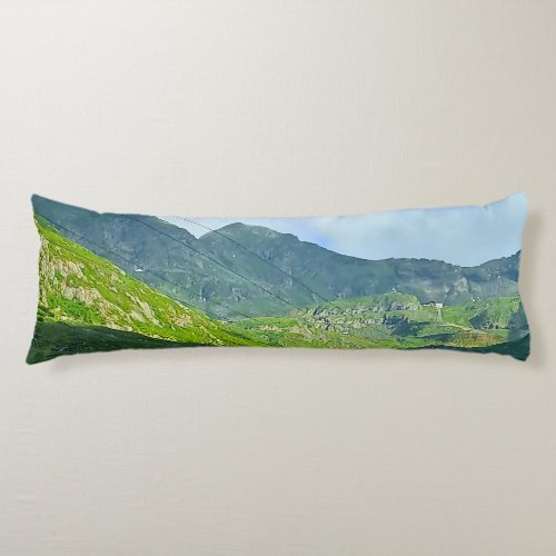 Transfagarasan Alpine View – Romania Mountain Art Body Pillow