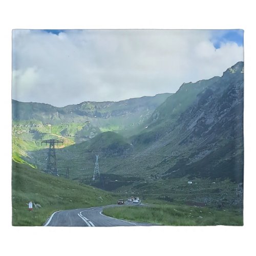 Transfagarasan Road – Carpathian Mountain Print Duvet Cover