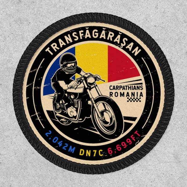 Transfagarasan | Romania | Motorcycle Patch (Front)