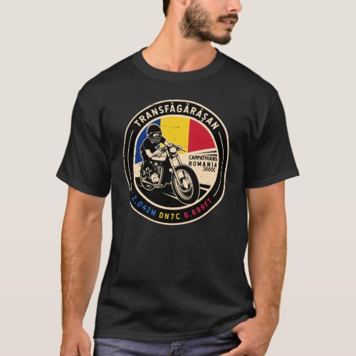 Transfagarasan  Romania  Motorcycle T_Shirt