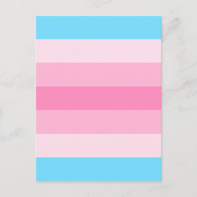 transfeminine flag postcard (Front)
