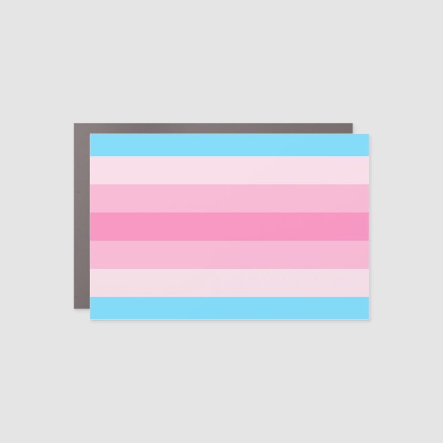 Transfeminine Pride Car Magnet (Front)