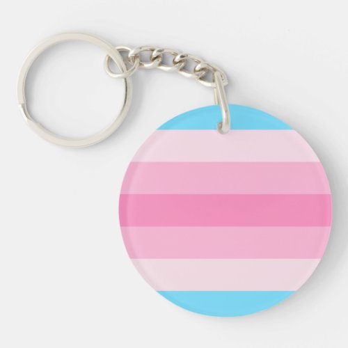 Transfeminine Pride Flag Keychain
