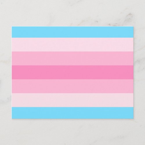 Transfeminine Pride Flag Postcard