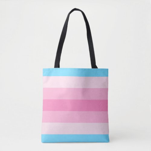 Transfeminine Pride Flag Tote Bag