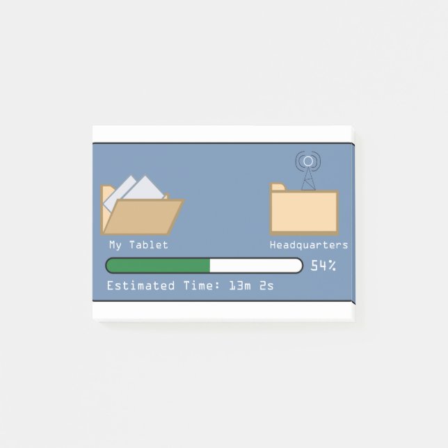 Transferring files from one folder to another post-it notes (Front)