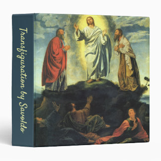 Transfiguration by Giovanni Girolamo Savoldo 3 Ring Binder