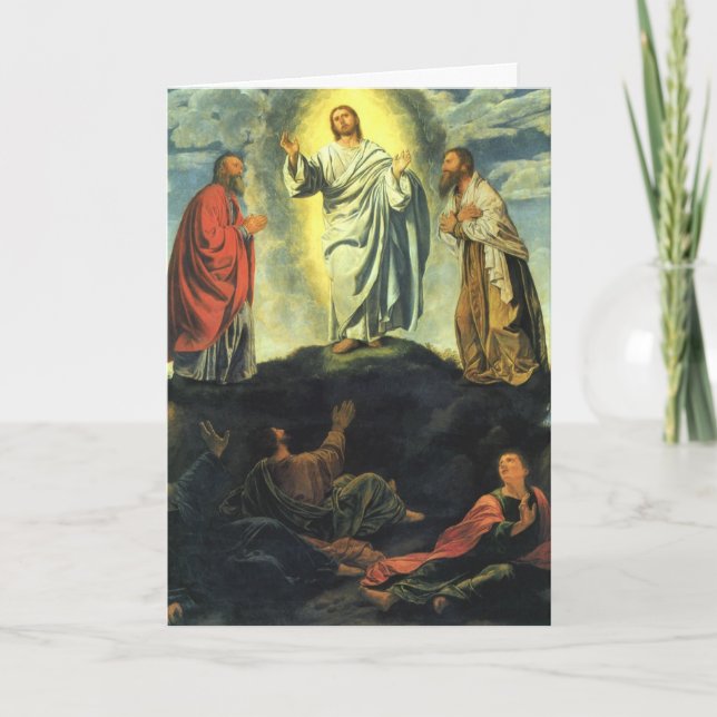 Transfiguration by Giovanni Girolamo Savoldo Card (Front)