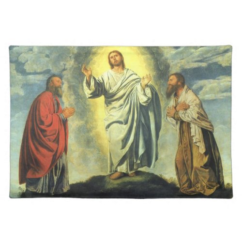 Transfiguration by Giovanni Girolamo Savoldo Cloth Placemat