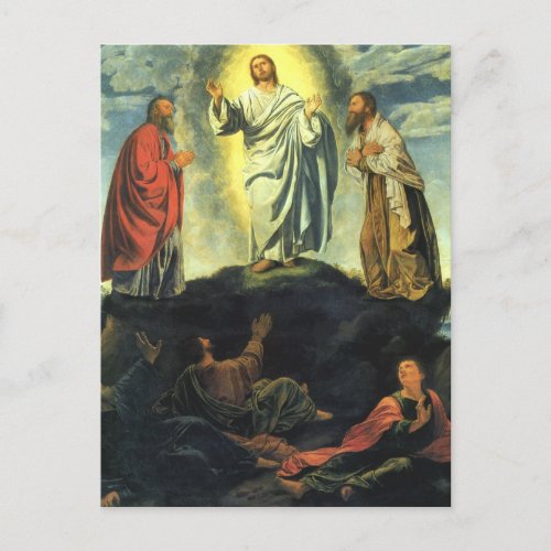 Transfiguration by Giovanni Girolamo Savoldo Postcard