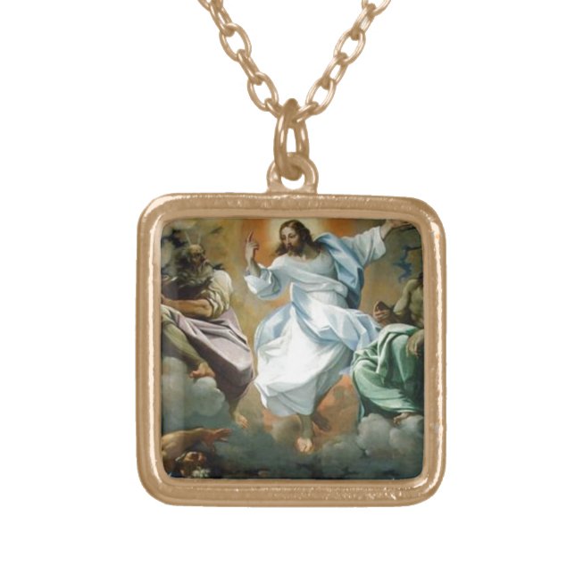 Transfiguration_by_Lodovico_Carracci. Gold Plated Necklace (Front)