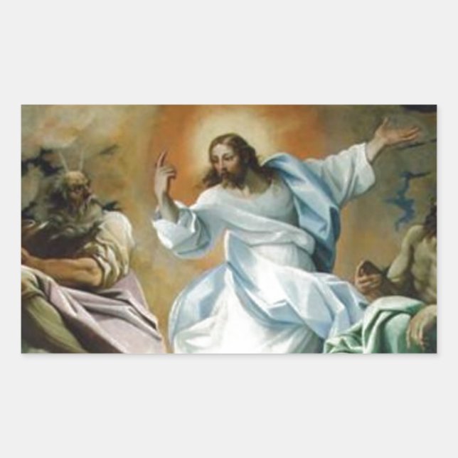 Transfiguration_by_Lodovico_Carracci. Rectangular Sticker (Front)
