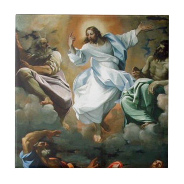 Transfiguration_by_Lodovico_Carracci. Tile (Front)