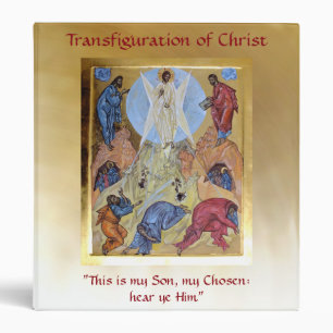 Transfiguration of Christ 3 Ring Binder