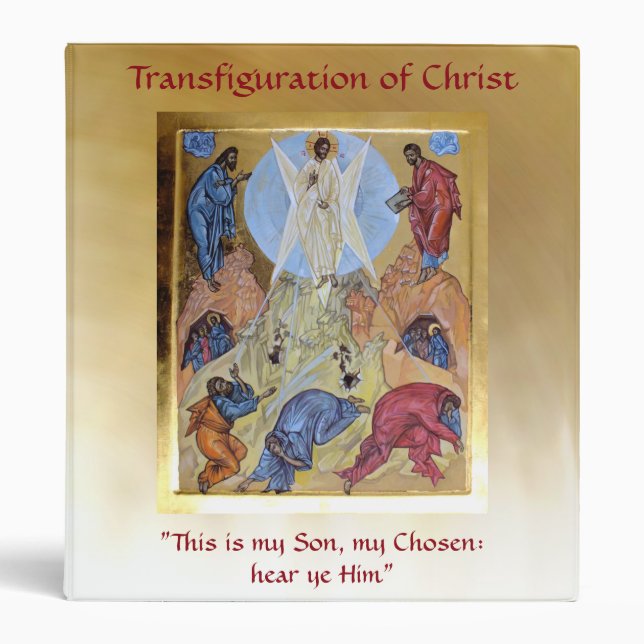 Transfiguration of Christ 3 Ring Binder (Front)