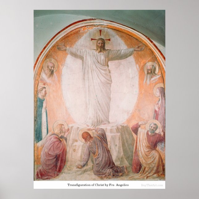 Transfiguration of Christ by Fra Angelico Poster (Front)