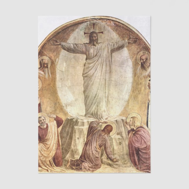Transfiguration of Christ by Fra Angelico Tissue Paper (Front)