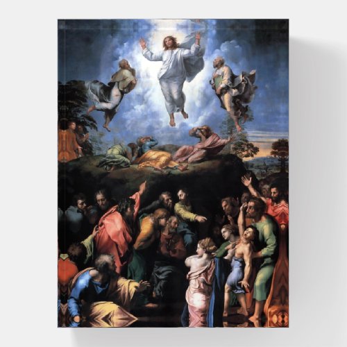 TRANSFIGURATION OF JESUS by Raffaello Sanzio Paperweight
