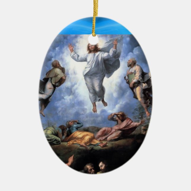TRANSFIGURATION OF JESUS CERAMIC ORNAMENT (Front)