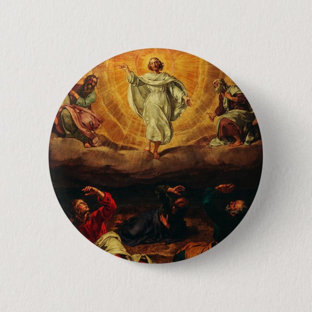 Transfiguration of Jesus Christ Button (Front)