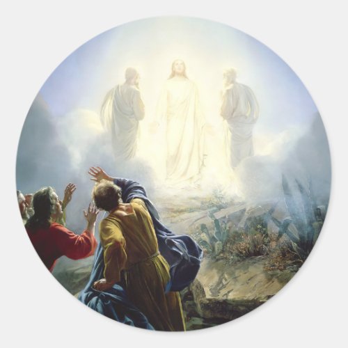 Transfiguration of Jesus Classic Round Sticker