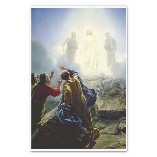 Transfiguration of Jesus Decoupage Tissue Paper