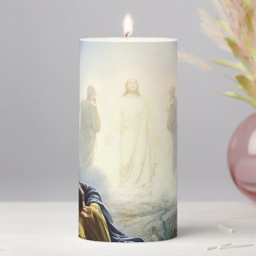 Transfiguration of Jesus  Pillar Candle