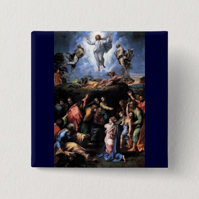 TRANSFIGURATION OF JESUS PINBACK BUTTON (Front)