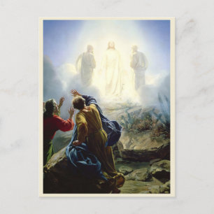 Transfiguration of Jesus, Religious Postcard