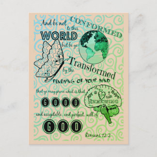 Transform Romans 12:2 Postcard