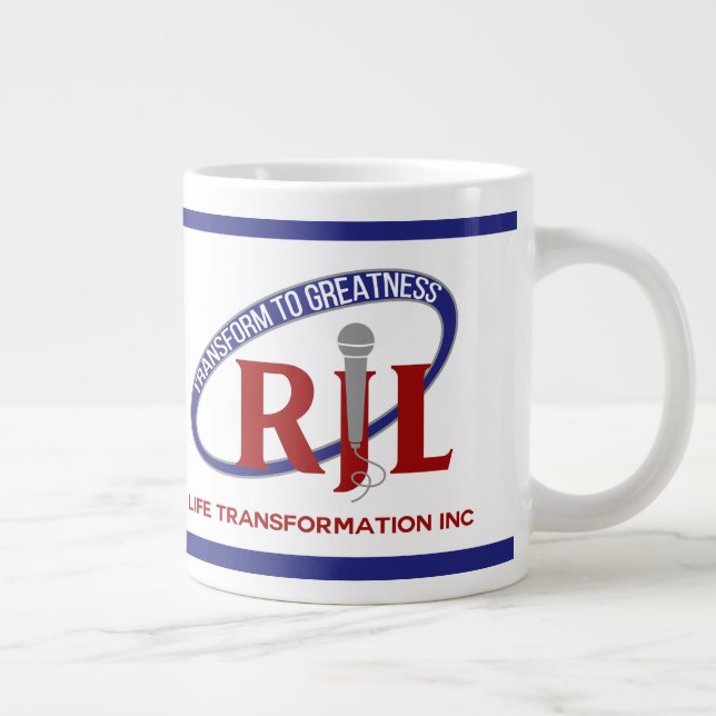 TRANSFORM TO GREATNESS RJL LOGO GIANT COFFEE MUG (Right)