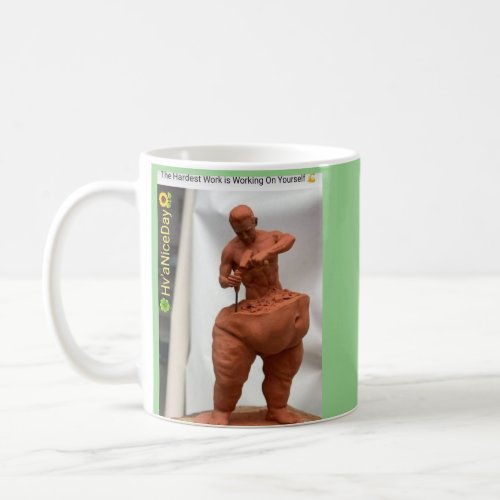 Transform your morning  with self_improvement coffee mug
