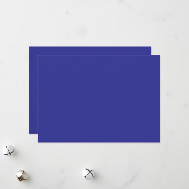 Transform Your Space with a Stunning Blue Wall Holiday Card (Front/Back In Situ)