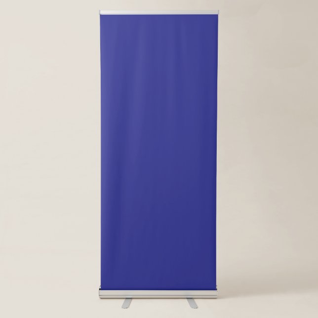 Transform Your Space with a Stylish Blue  Retractable Banner (Front)