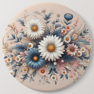 Transform Your Space with Elegant Daisy Floral Button