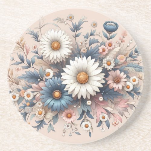 Transform Your Space with Elegant Daisy Floral Coaster
