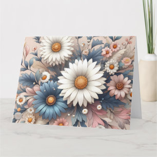 Transform Your Space with Elegant Daisy Floral Thank You Card