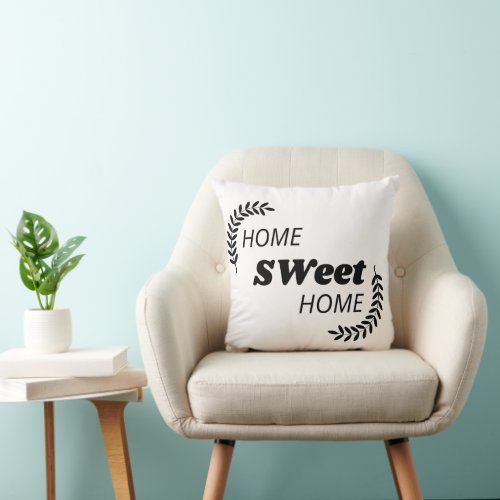 Transform Your Space with Home Sweet Home Pillows Throw Pillow