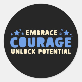 Transform Your Space with Inspiring Classic Round Sticker