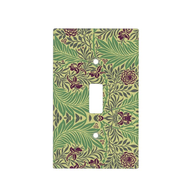 Transform Your Space with Seamless Floral Patterns Light Switch Cover (Front)