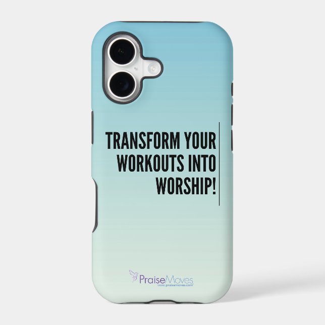 Transform your workouts iphone case (Back)