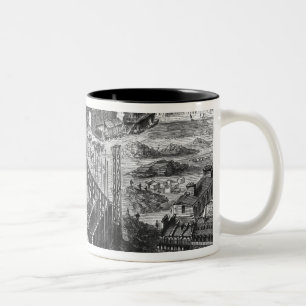 Transformation of Paris: Building in 1861 Two-Tone Coffee Mug