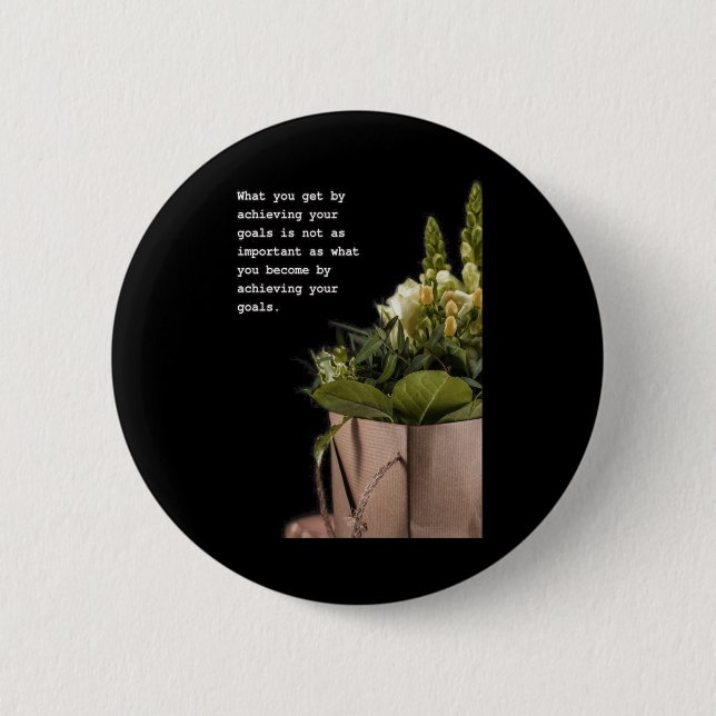 Transformative Journey Inspirational Quote Art  Button (Front)
