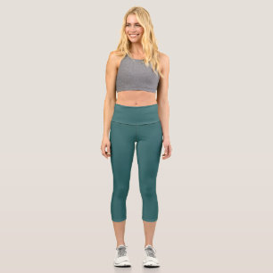 Transformative Teal  Capri Leggings