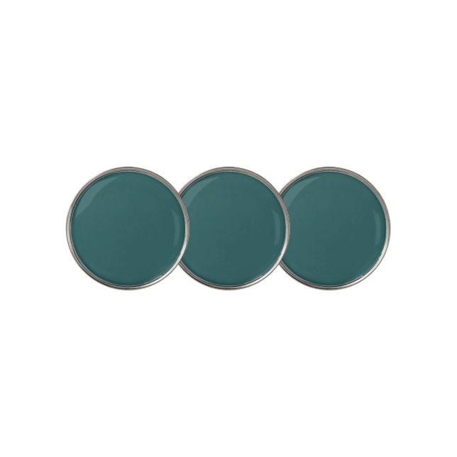 Transformative Teal  Golf Ball Marker (3 Up)