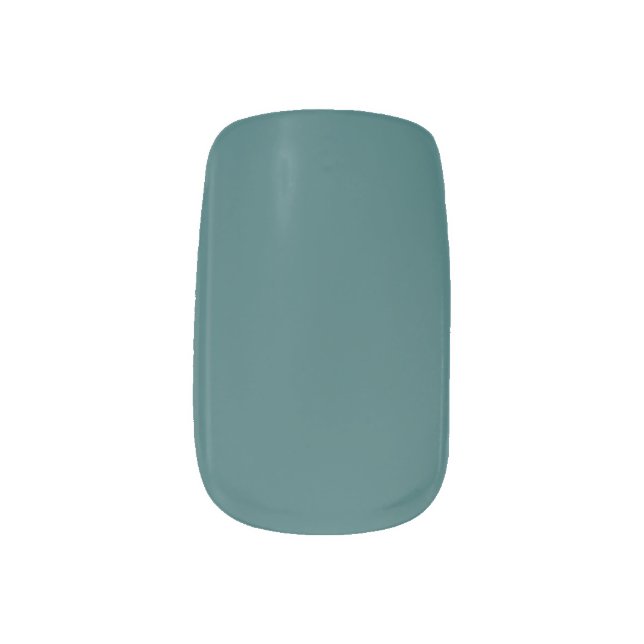 Transformative Teal  Minx Nail Art (Left Thumb)