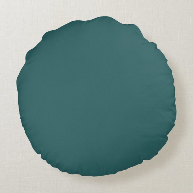 Transformative Teal  Round Pillow (Back)